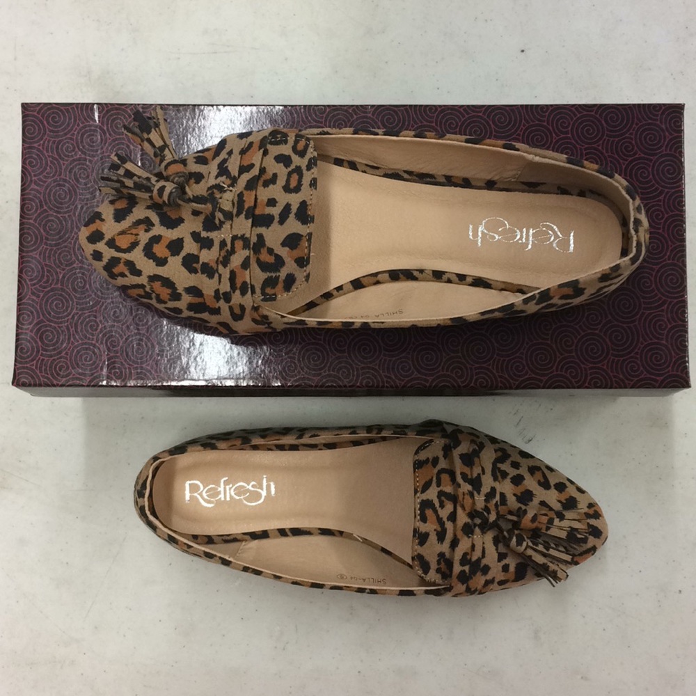 NIB Leopard Tassel Loafers!